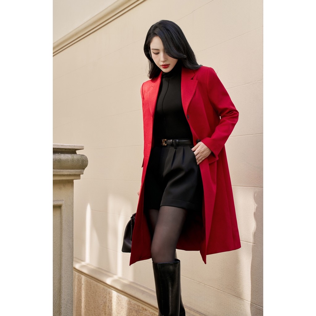 Áo giữ nhiệt nữ ELLA DORA thiết kế cổ lọ dáng dài tay phong cách thanh lịch 3 màu ĐỎ/XÁM/ĐEN [AT48]