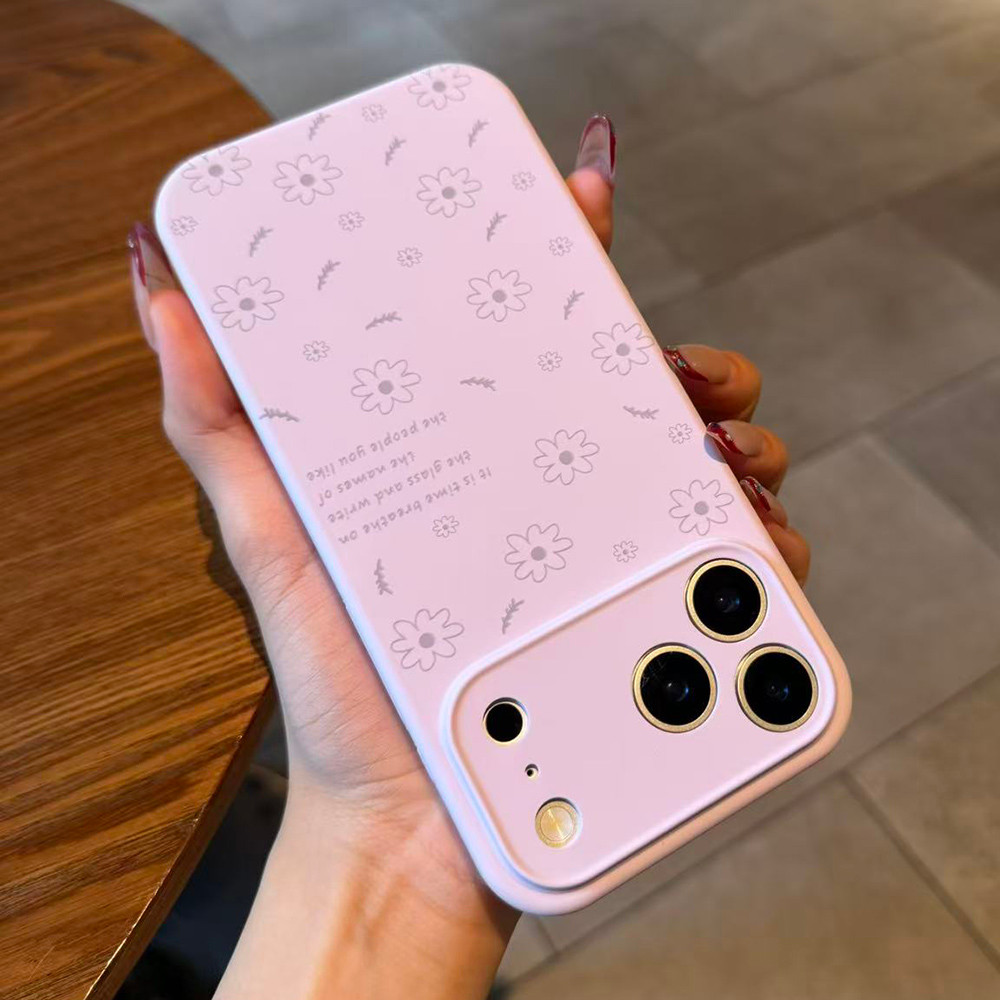 Ốp Điện Thoại Silicon Lỏng Hoa Cho iPhone 17 Pro Max 16 15 14 13 12 11 Vỏ Bảo Vệ Chống Sốc