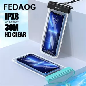 FEDAOG Vỏ bảo vệ điện thoại chống nước với màn hình cảm ứng đa năng