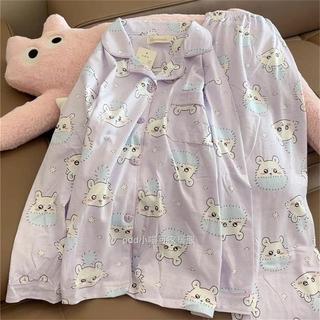 Sóc Bay Moga Chiikawa Bộ Đồ Ngủ Nữ Mùa Xuân Dài Tay Quần Chiikawa Sinh Viên Homewear Phù Hợp Với Sóc Bay Moga Chiikawa Bộ Đồ Ngủ Nữ Mùa Xuân Quần Dài Tay Chiikawa Sinh Viên Homewear