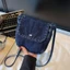 Túi vải Denim YUUKII, Túi đeo chéo đơn giản, Túi mua sắm đa chức năng thời trang dành cho nữ