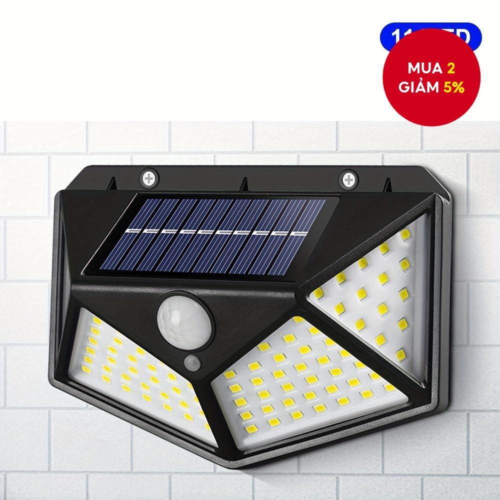 100 đèn LED và 114 đèn LED Đèn năng lượng mặt trời 100 đèn LED và 114 ...