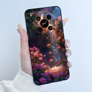 Ốp Lưng Cho ZTE Blade V70 Max / Nubia V70 Max Ốp Điện Thoại Màu Đen Mềm Silicon Chống Sốc Sang Trọng Dễ Thương Thỏ Tình Yêu Vỏ Ngộ nghĩnh