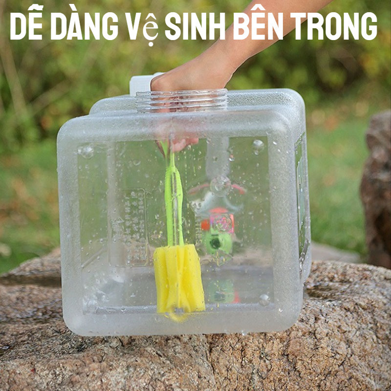 Thùng Nước Đa Năng Có Vòi 5L, Dung Tích Lớn,Chống Rò Rỉ, Cho Cắm Trại, Dã Ngoại, Lái Xe Và Dự Trữ Nước Gia Đình