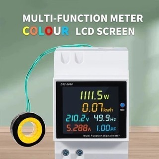 LAMJAD D52-2066 Vôn kế đa năng 6 trong 1 110V 220V 380V 100A nhà thông minh đồng hồ điện màn hình hiển thị kỹ thuật số