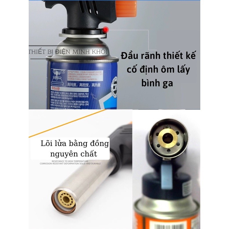 Đèn Khò Ga Cầm Tay Flame gun, đầu khò ga tự động, den kho ga,khò hàn,Khò gas mini,đèn khò gas,đèn khò ga 2 nòng,đầu khò