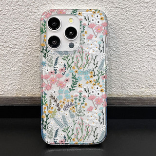 Vỏ cứng dày không gian vỡ nở hoa đầy đủ Ốp điện thoại cho iPhone 17 16 15 14 13 12 11 X XR