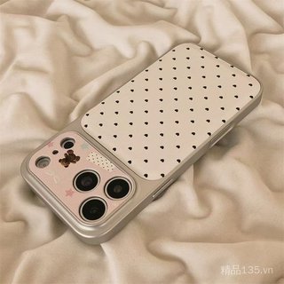 Cô Gái Tình Yêu Gấu Có Dây Đeo Tay Thích Hợp Cho iPhone17PROMAX Ốp Điện Thoại 16p / 15 / 14 / 13 / 12