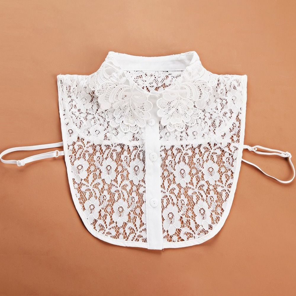 Cổ giả GOODH màu trắng đen, dễ tháo lắp - Phù hợp thời trang nữ