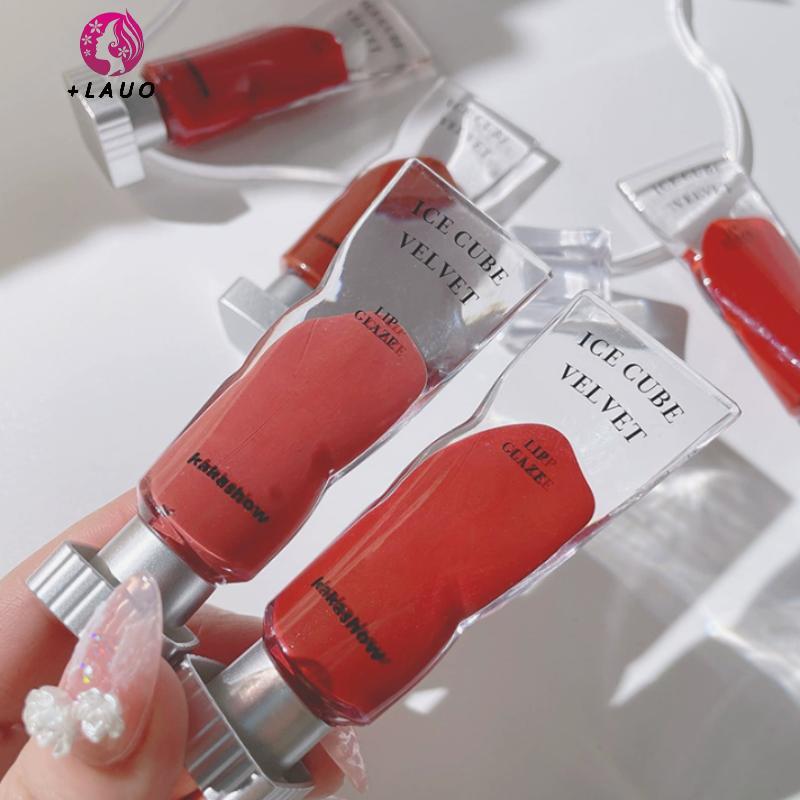 Springevenstar Lce Crystal Matte Lip Gloss Son môi dưỡng ẩm lâu trôi Trang điểm bóng cho quà tặng Sản phẩm trang điểm Chăm sóc môi Springevenstar