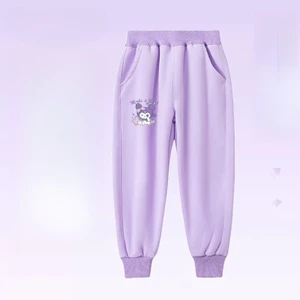 Quần Jogger Trẻ Em Kuromi In Hoạt Hình Dễ Thương Quần Nhẹ Thường Ngày Cho Trường Học Và Giờ Chơi