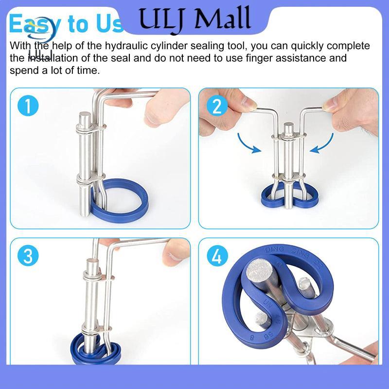 ULJ 3 Kìm thép không gỉ thiên vị để niêm phong Vòng đệm phớt dầu Xi lanh thủy lực Vòng chữ U Công cụ phớt dầu S M L.