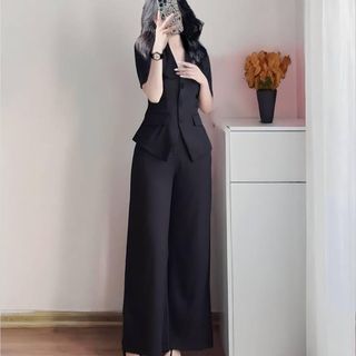 Set đồ nữ thời trang cao cấp VD25 – Phong cách sang chảnh, nữ tính, trẻ trung hot trend Set quần suông nữ xᶖnh mix áo