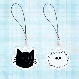 Móc dây treo điện thoại JUJUTSU KAISEN GOJO GETO ver CAT in hình Chú thuật hồi chiến anime mica acrylic dễ thương