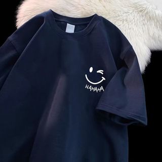Áo thun vải chống nhăn, họa tiết vui nhộn phong cách unisex cho mùa hè