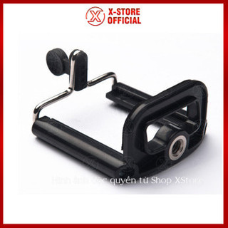 Ngàm kẹp điện thoại cho tripod, đầu kẹp vít vặn/lò xo, giữ máy livestream, quay video, lỗ ốc 1/4" - KDT