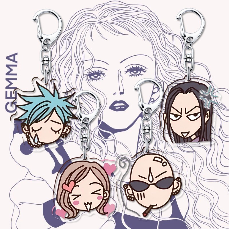 NANA Anime Keychain Women Oosaki Nana HACHI Acrylic Key Chain Man Okazaki Shinichi Key