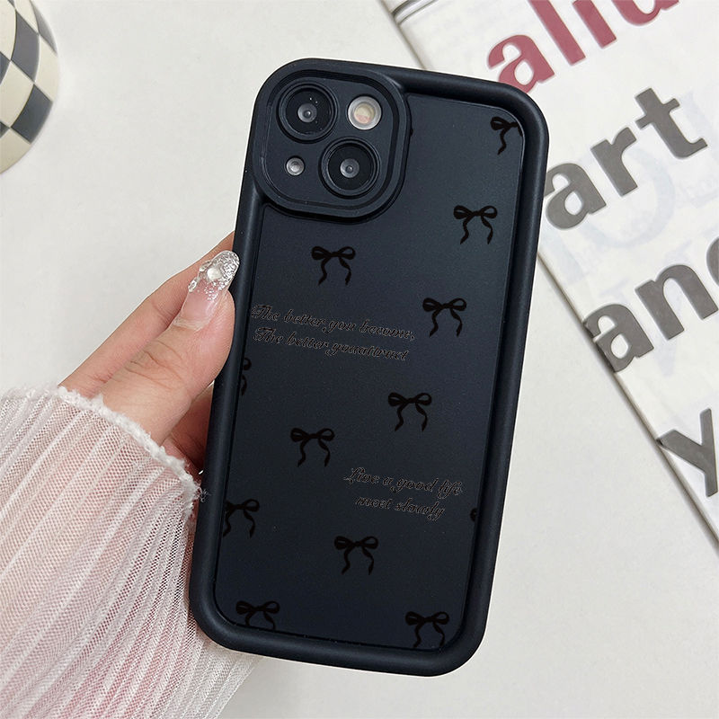 Ốp Mắt Thiên Thần Chống Rơi Cho iPhone 17 16 15 14 13 12 11 Pro X XR XS Max SE 2020 7 8 Plus Họa Tiết Nơ PFFH260
