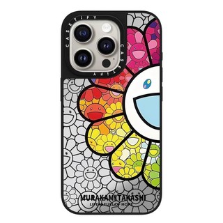 Ốp điện thoại cứng gương hướng dương cười đầy màu sắc từ tính cho iPhone 17 Pro Max 17 Air 16 Plus 15 14 13 12 11 Vỏ chống sốc