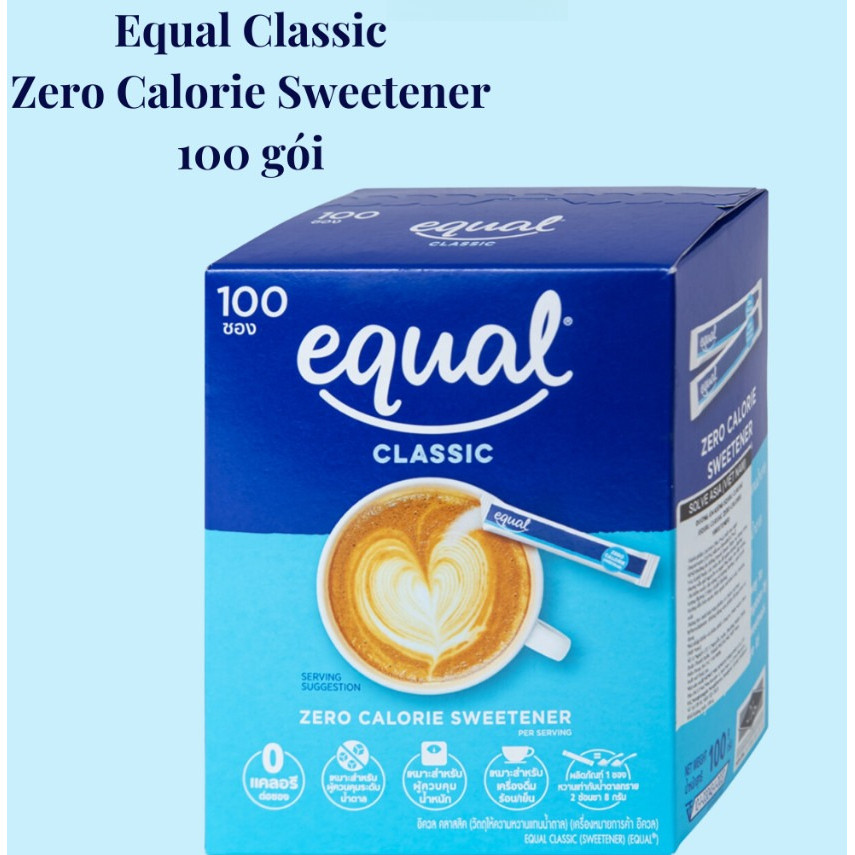 Đường Ăn Kiêng Equal Zero Calo Đủ Các Dòng (Classic, Gold, Stevia) - Lý Tưởng Cho Chế Độ Ăn Kiêng