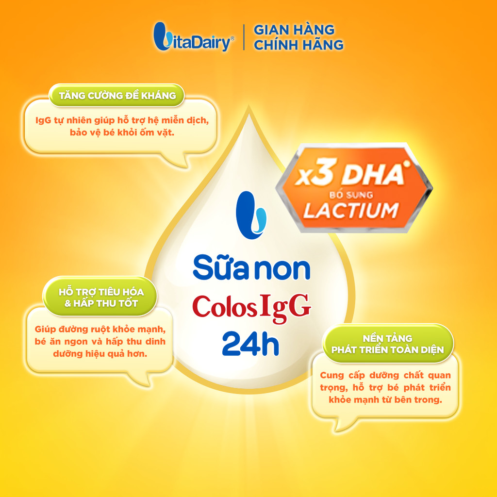 [NHIỀU GIAI ĐOẠN] Sữa bột Colos DHA+ cho trẻ – Bổ sung dinh dưỡng, hỗ trợ phát triển trí não – Lon 800g