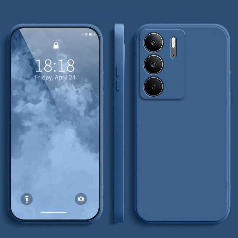 Ốp Điện Thoại Cạnh Thẳng Lỏng Cho Vivo Y200 Y200 + Y200e Y200i Y200t GT Pro 4G 5G Châu Á Ấn Độ Ốp Lưng Chống Rơi Chất Lỏng Chống Sốc Vỏ Bảo Vệ Mặt Sau Điện Thoại
