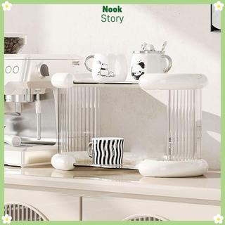 Kệ hàng hóa NOOKSTORY, Tấm cao su chống trượt Giá lưu trữ dung lượng lớn, Lớp đơn giản Khả năng chịu lực tốt Kệ trang điểm bền Máy tính để bàn