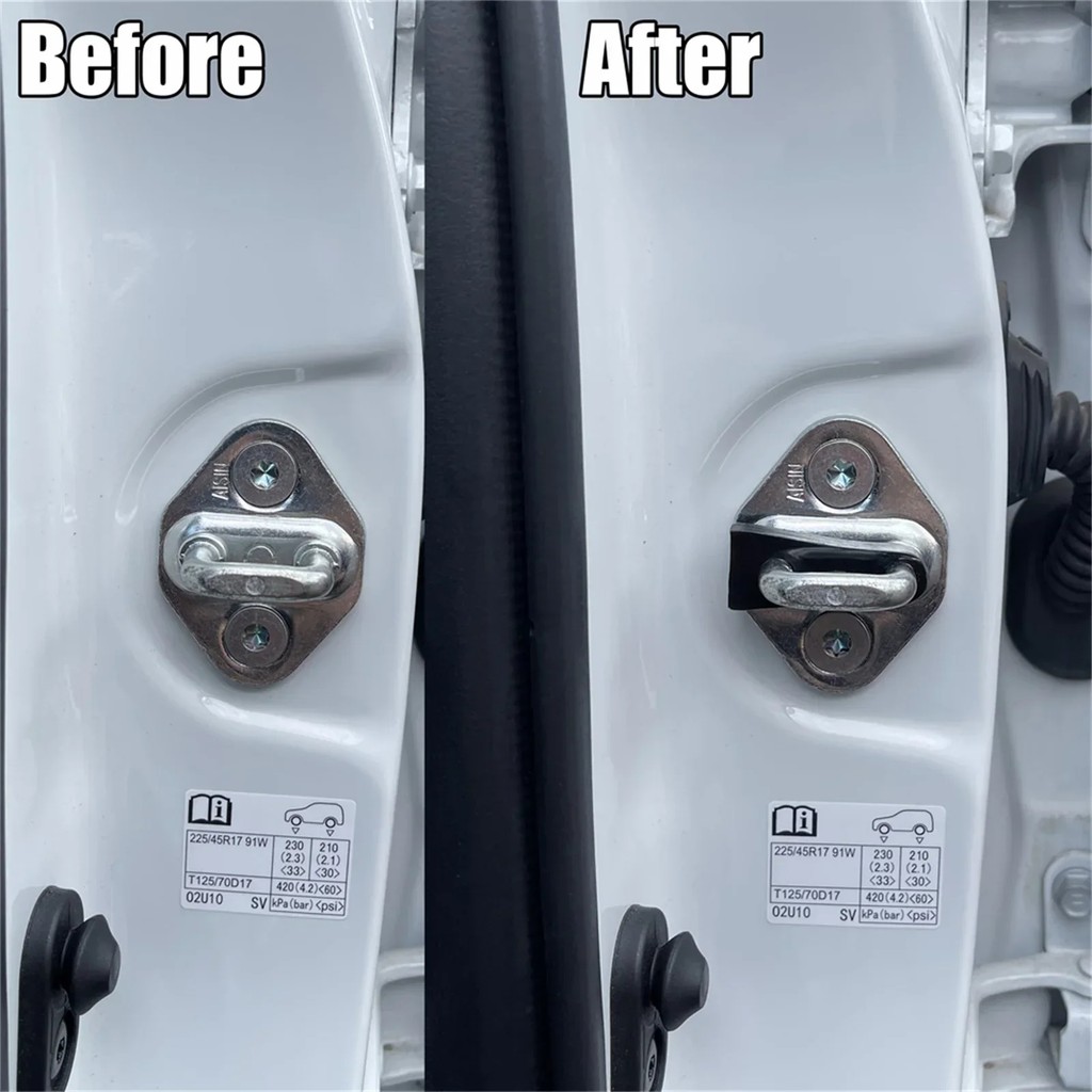 20 Chiếc Bảo Vệ Toàn Diện Khóa Cửa Ô Tô Vỏ Silicon Dày Chống Sốc Chống Va Chạm Tắt Tiếng Miếng Lót
