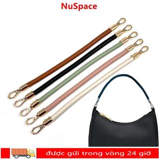 Dây túi NUSPACE thay thế cho túi xách, dây vai da PU 40/60cm, phụ kiện DIY dây bện