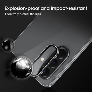 Dành Cho Samsung Galaxy A56/A36/A26 Kính Cường Lực Kim Loại Bảo Vệ Ống Kính Máy Ảnh Full Cover