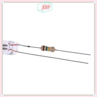 JRP 20 Chiếc Đèn Báo Neon Có Điện Trở Kết Nối Với 220V 6 * 16 mm Neon Phát Sáng Đèn Mains Chỉ Báo JRP