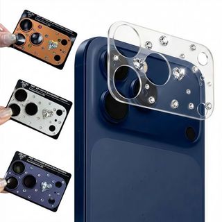 Phim ống kính MODOMINO, Chống trầy xước Full Cover Kính bảo vệ camera, Vỏ ống kính máy ảnh trái tim HD chống sốc cho 17 Max 17Pro