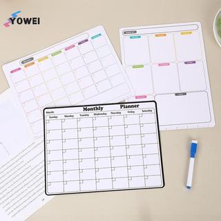 Lịch tẩy khô từ tính sành điệu YOWEI - Công cụ lập kế hoạch hàng tháng đa năng cho tủ lạnh - Dễ dàng tổ chức & trang trí nhà bếp VN