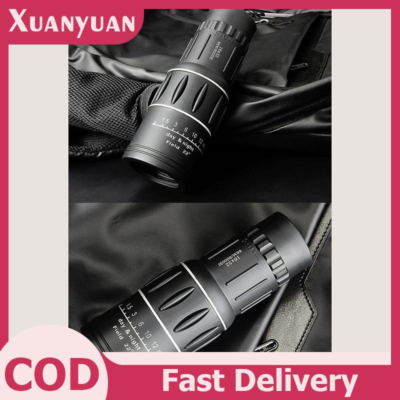 Kính thiên văn một mắt XUAN 16X52 với zoom và lấy nét kép, tầm nhìn ban đêm tốt, kèm dây đeo tiện lợi