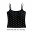 Áo ba lỗ nữ IAPPORTUNIA, Áo ba lỗ tích hợp áo ngực hình chữ U, Áo ba lỗ Slim Fit Polka Dot Tank Tops mùa hè
