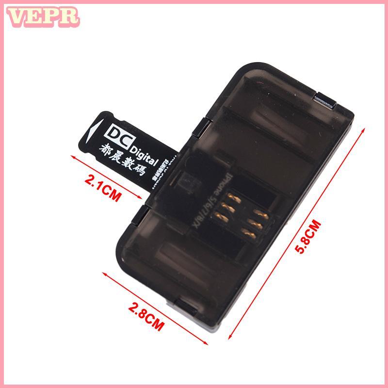Bộ chuyển đổi thẻ SIM hương Đầu đọc thẻ SIM Mini SIM Nano cho iOS 5 / 6 / 7 / 8 / X (Plug & Play) Phụ kiện điện thoại có rãnh vn