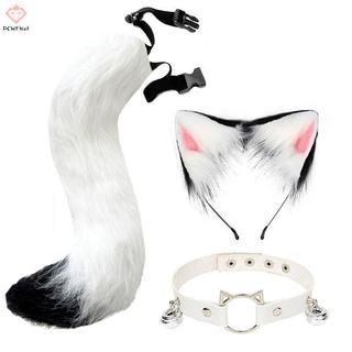 Tai và Đuôi Cáo Dễ Thương kèm Găng Tay Sang Trọng - Phụ Kiện Perfect cho Tiệc Halloween
