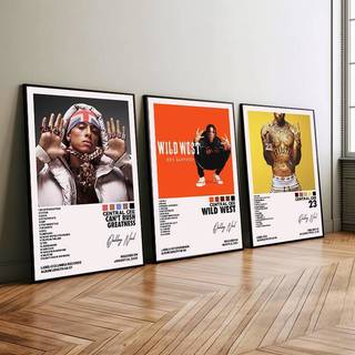 Central Cee Anh Rap Khoan Canvas Poster Treo Tường Nghệ Thuật Thanh Phòng Ngủ Trang Trí Học Tập