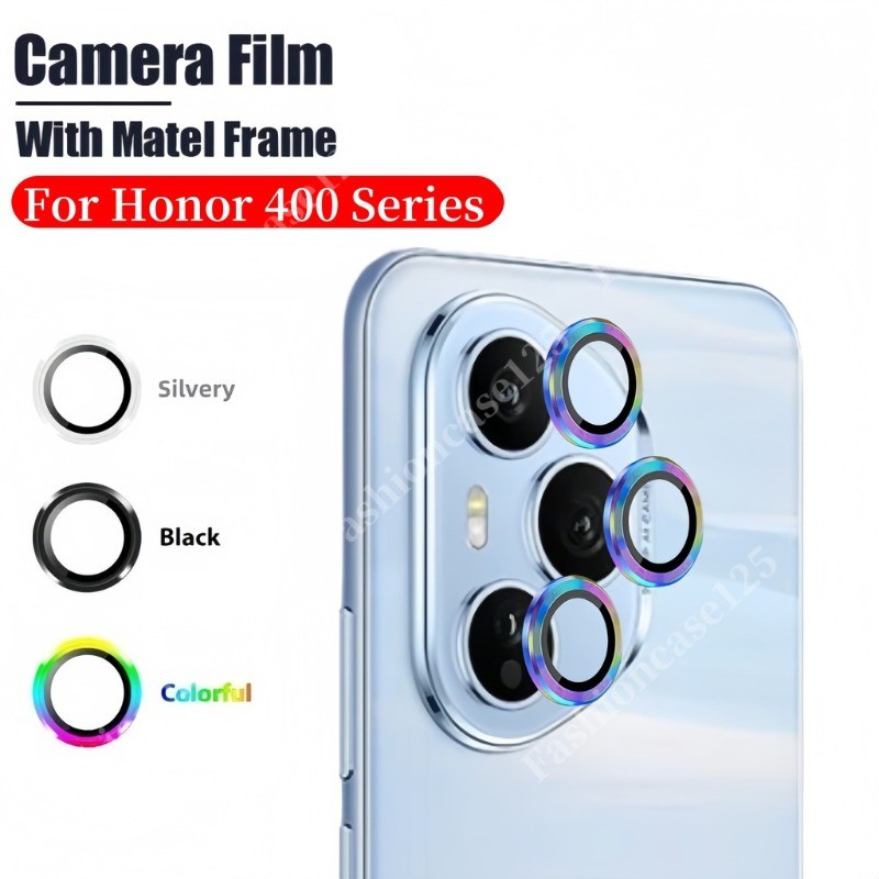 Dành Cho Honor 400 Pro Điện Thoại Camera Bảo Vệ Ống Kính Vòng Dành Cho Honor400 Honor400Pro Hợp Kim Nhôm Kính Bảo Vệ Ống Kính Kính Kính Phim