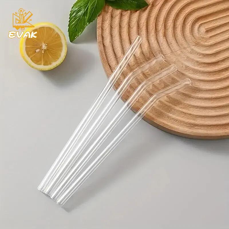 Bộ ống hút thủy tinh thân thiện với môi trường Alittlesetrtu kèm bàn chải làm sạch (60-100 miếng) VN