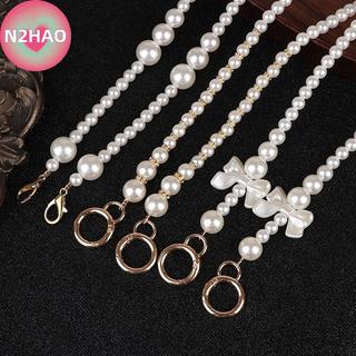 N2HAO Dễ Thương 100-120cm Ví Ngọc Trai Dây Đeo Đính Hạt Dây Xích Thay Thế Túi Ngọc Trai Dây Xích DIY Túi Phụ Kiện Túi Xách n