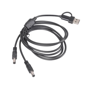 Treeling 2 Trong 1 Dây Nguồn USB Loại C Đến 5 5x2 5mm 5V 3A Cho Loa Quạt Máy Ảnh