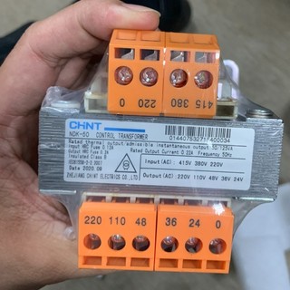 (Freeship) Biến áp cách ly 1 pha NDK công suất 25-50-100-150VA, Đầu vào 220/380/415V - Đầu ra 110/220V, Hãng Chint