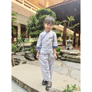 set bé gái cổ tim ngọc tâm, pháp phục bé