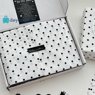 Deyangk Bla Polka Dot Giấy Sydney đính cườm tay Bó hoa gói hoa, quà tặng VN