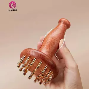 Springevenstar Đồng Thau Di Động Bằng Gỗ Gua Sha Dụng Cụ Massage Đầu Ne Chân Cơ Thể Kinh Tuyến Mát Xa Lympho Giảm Đau Mô Sâu Massage Springevenstar