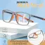Kính đọc sách JKDESIGN chống ánh sáng xanh, hình dạng chữ nhật, chất liệu TR90, phù hợp cho cả nam và nữ.