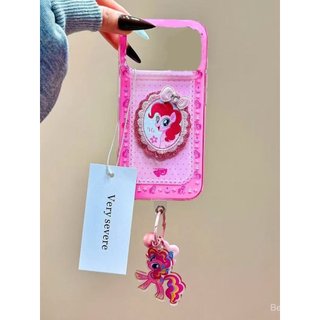 Ốp Điện Thoại Thích Hợp Cho iPhone Màu Hồng Dễ Thương Chấm Bi Thêu My Little Pony iPhone17 / 16 / 15 / 14 Vỏ Điện Thoại 13 / 12 Cô Gái Trái Tim 11xr Vỏ Bảo Vệ GOTP