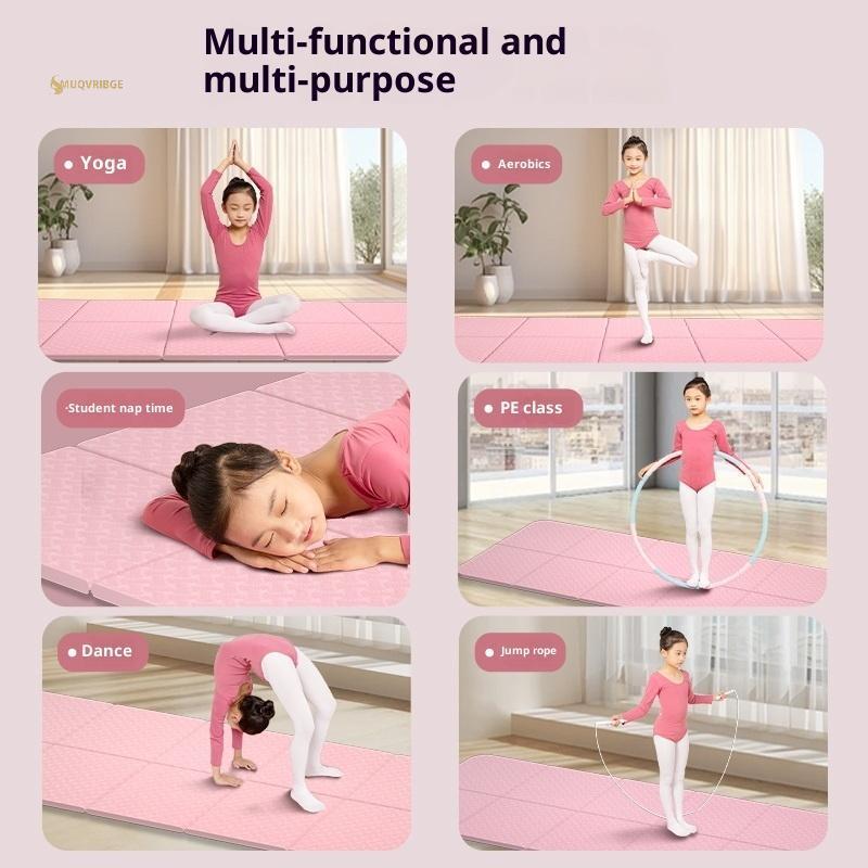 Thảm tập yoga và pilates chất liệu TPE cao cấp, dễ gấp gọn, thuận tiện khi di chuyển, kích thước 183x61cm