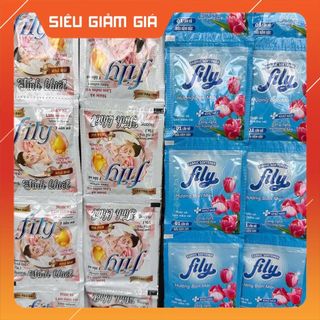 Fily Max Set 10 Dây Nước Xả Vải Ban Mai Siêu Đậm, Khử Mùi Hôi Ẩm Mốc 5 in 1, Tinh Khiết, Cải Tiến Mới!